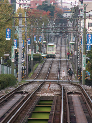 都電荒川線(高戸橋付近)